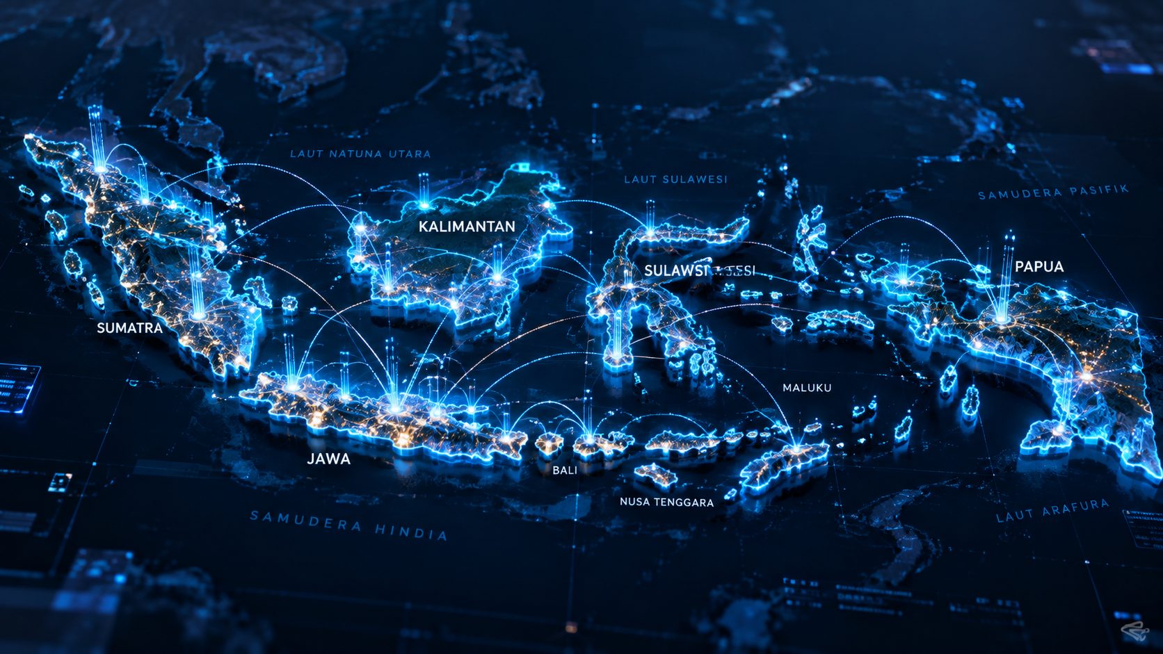 Peta Jangkauan 3D Network Implementasi SmartRS v.5 di Seluruh Indonesia